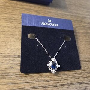 Swarovski Blue and Silver Necklace
